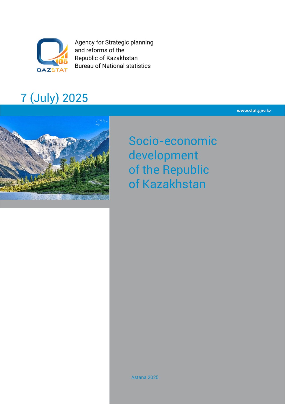 Socio-economic development of the Republic of Kazakhstan